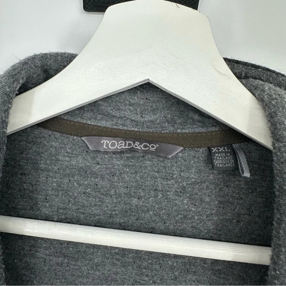 Toad & Co Dark Gray Wool Blend Vest Sz XXL Mens